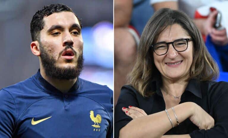 Rayan Cherki et Fayza Lamari