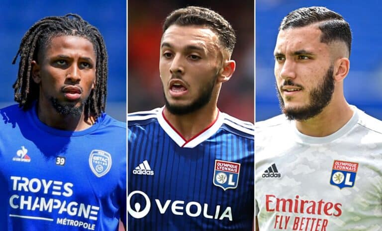 Joueurs franco-algériens : Yasser Larouci, Amine Gouiri et Rayan Cherki
