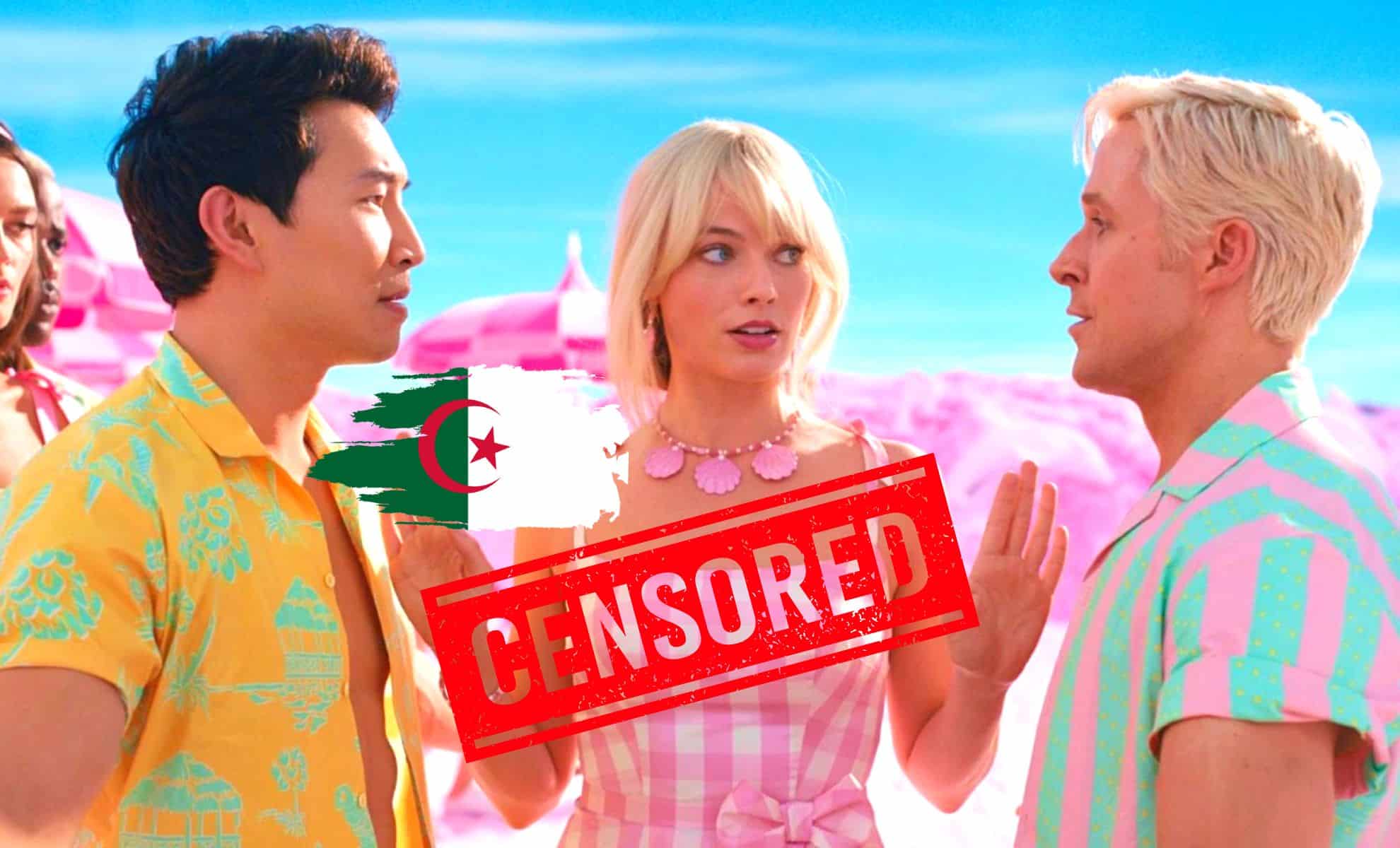 Image du film Barbie (2023), censured, drapeau de l'Algérie Image du film Barbie (2023), censured, drapeau de l'Algérie