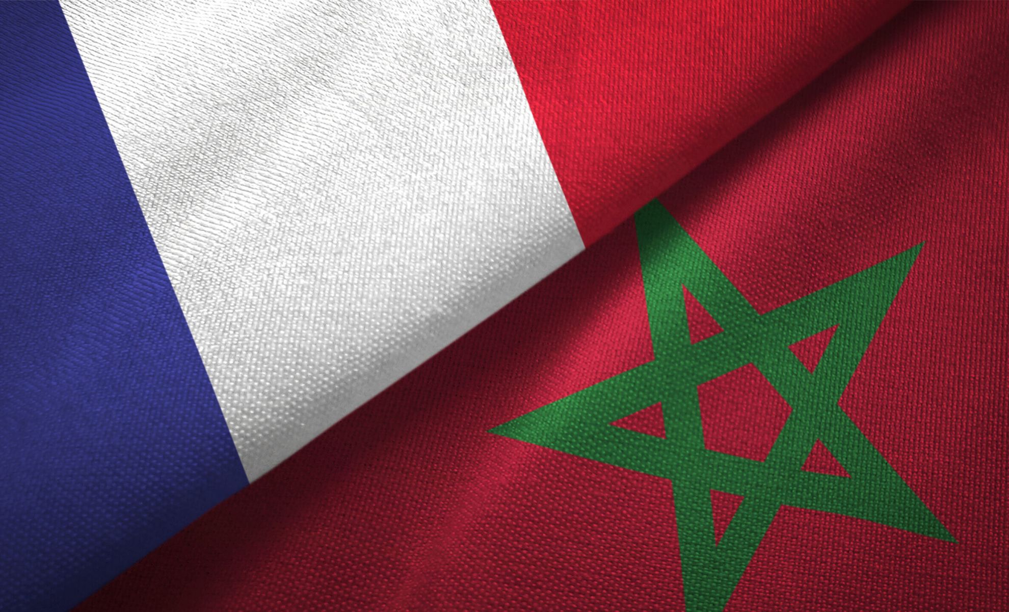 France Maroc drapeaux