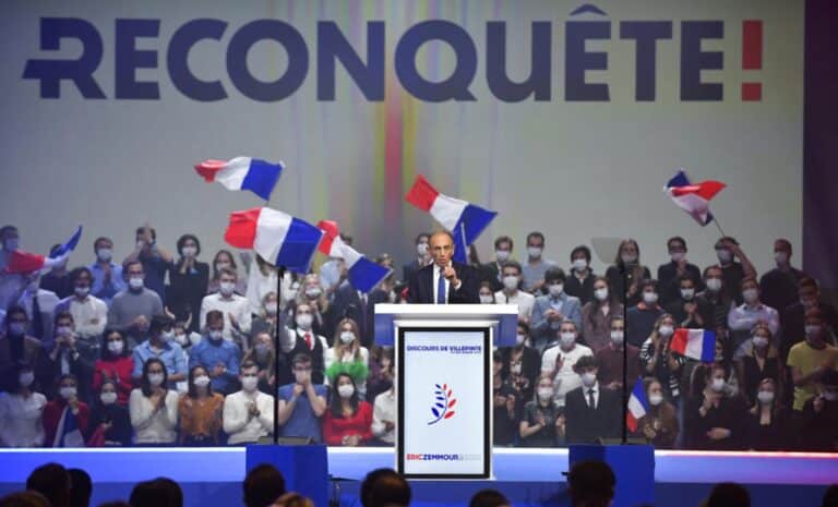 Meeting du parti Reconquête