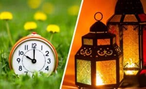 horloge et lanterne (ramadan)