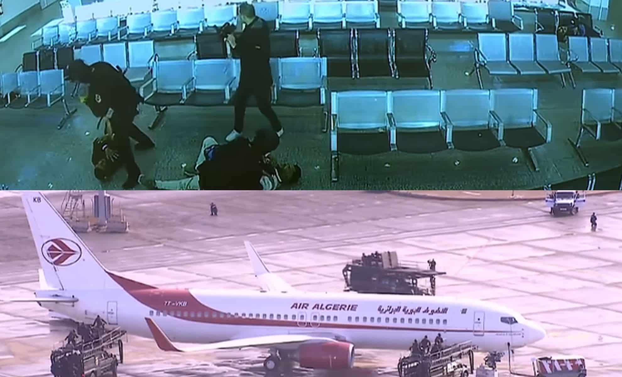 Images de la simulation de la prise d'otages sur un avion d'Air Algérie