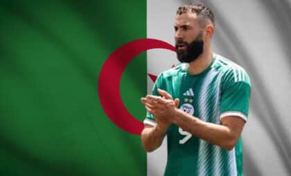 Karim Benzema avec le maillot de l'Algérie