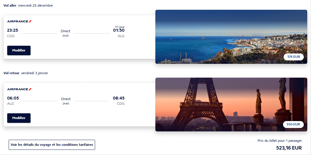 Prix des billets d'Air France Prix des billets d'Air France