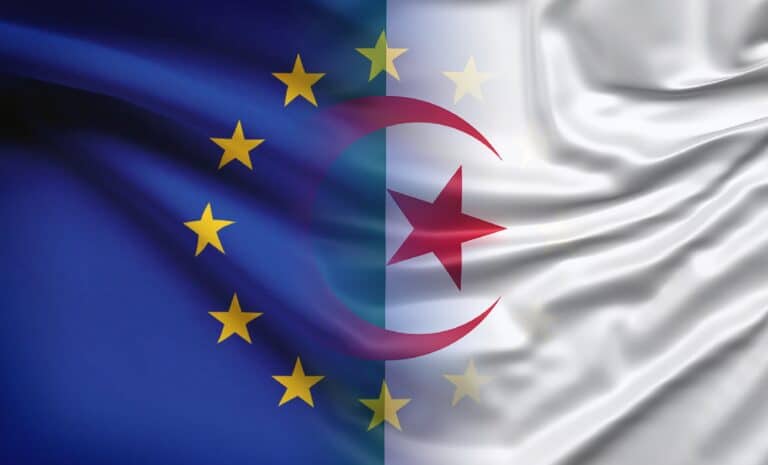 Algérie Europe - Union européenne - Drapeaux - Accord d'association