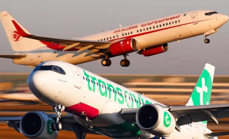 Avions d'Air Algérie et de Transavia - Vols Algérie France