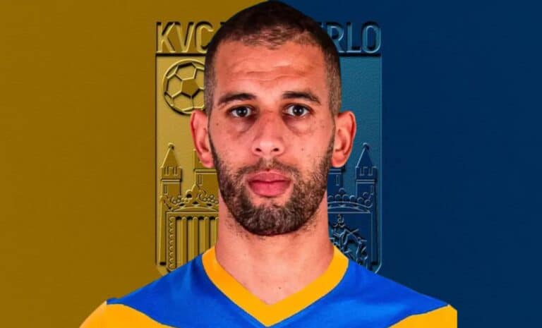 Islam Slimani sous le maillot de KVC Westerlo