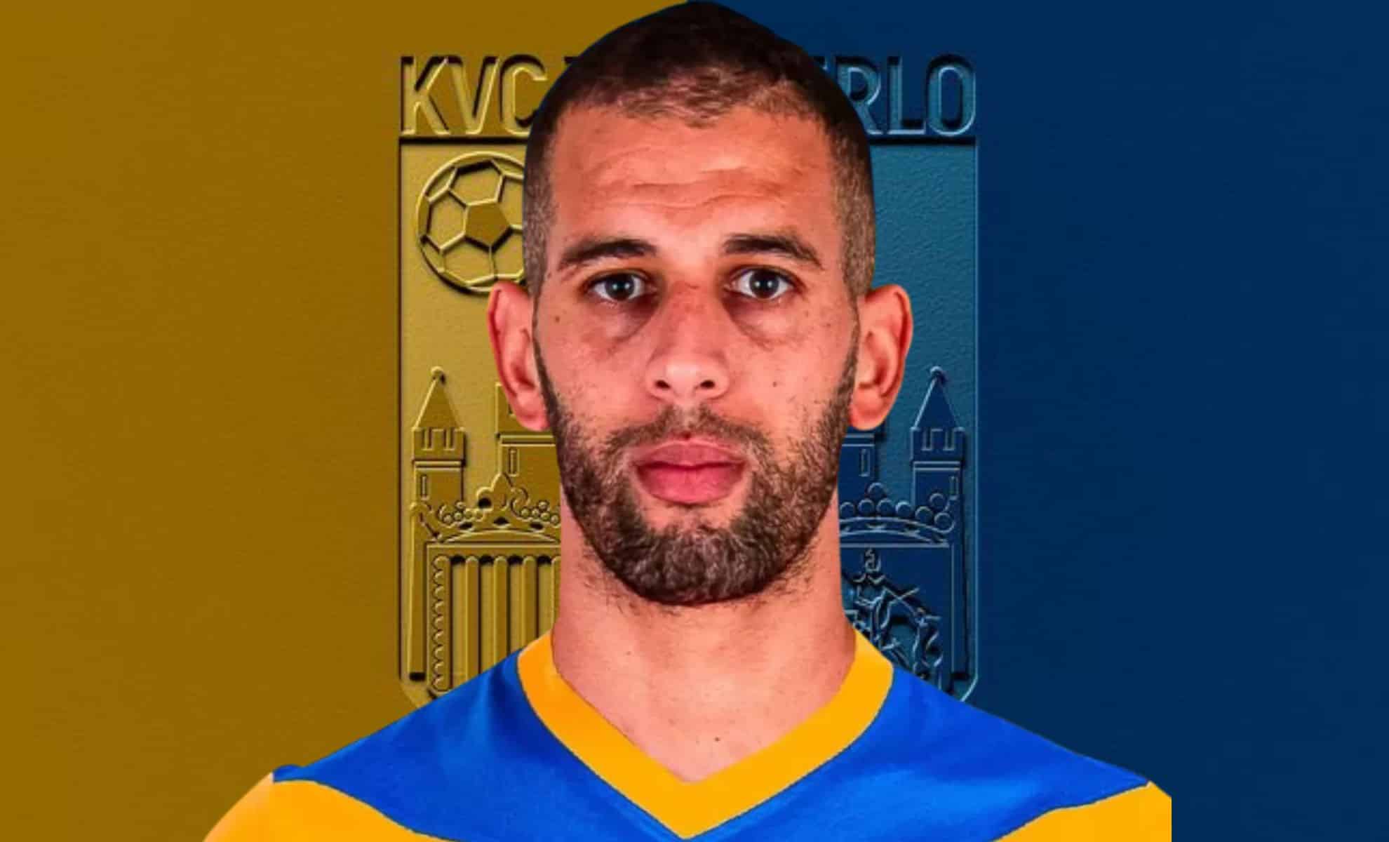 Islam Slimani sous le maillot de KVC Westerlo Islam Slimani sous le maillot de KVC Westerlo