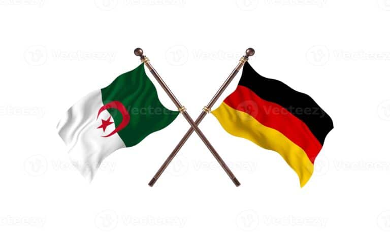Algérie - Allemagne - Energies renouvelables - Drapeaux -