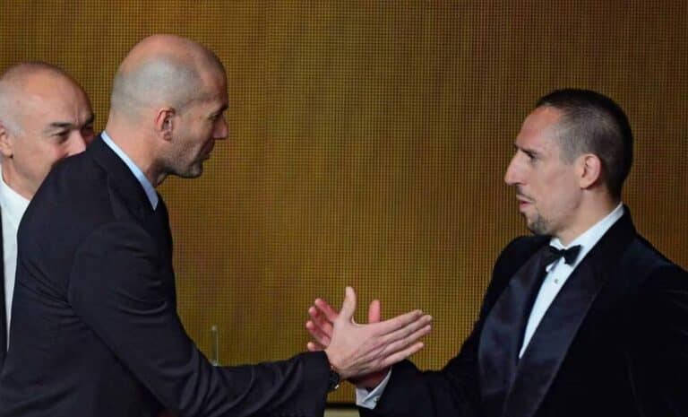 Zinedine Zidane et Franck Ribéry