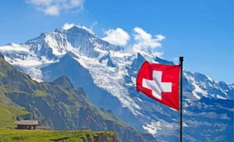 Le drapeau de la Suisse