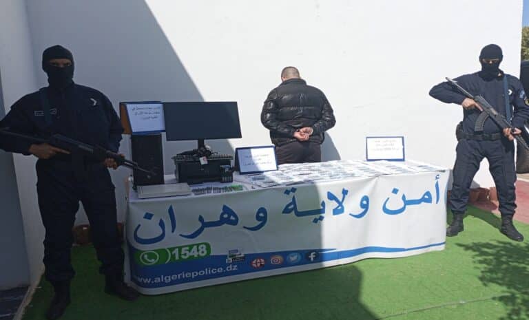 Police Oran - Arrestation - Fausse monnaie