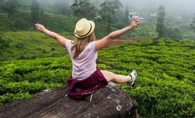 Touriste au Sri Lanka