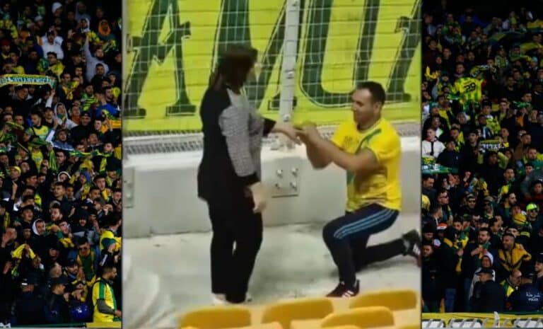 Une demande en mariage lors d'un match de la JS Kabylie suscite un tollé