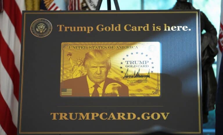 Carte dorée Donald Trump