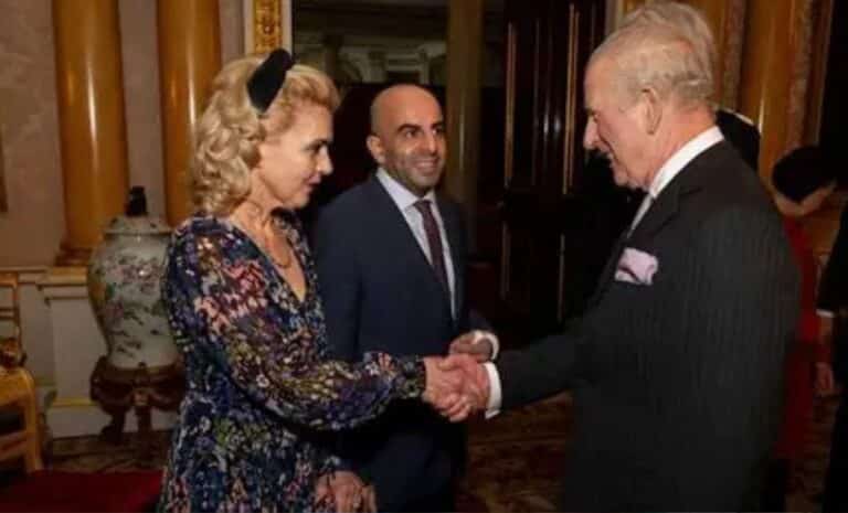 l'Algérien Samir Zitouni et sa femme reçus par le roi Charles III