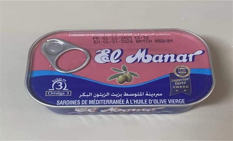 Sardines tunisiennes El Manar - Algérie
