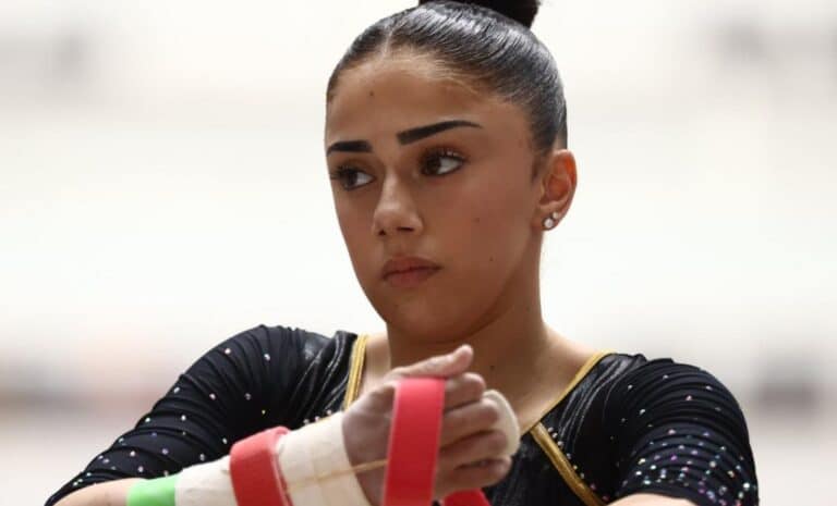 La gymnaste Djenna Laroui