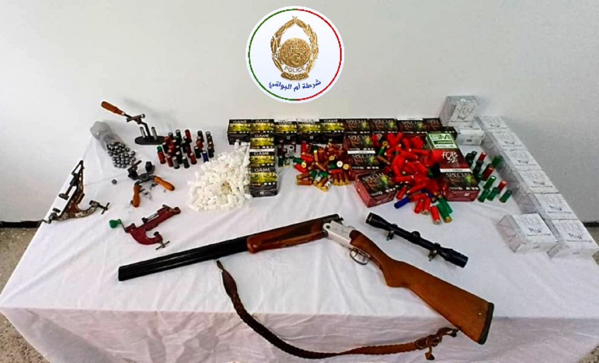 Algérie : la police démantèle un atelier clandestin de fabrication de munitions
