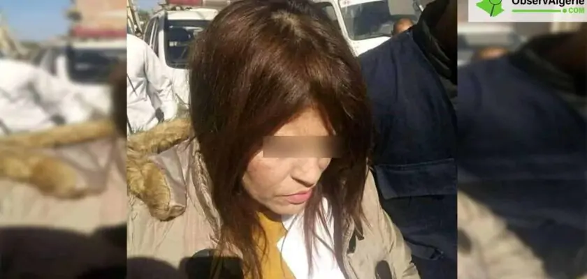 Photo de la femme auteure d'une tentative d'enlèvement d'un bébé à l'hôpital de Boufarik