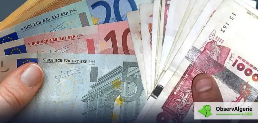 Montage: Cours de l’Euro face au Dinar Algérien