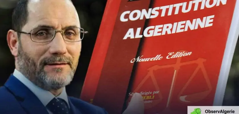 Montage ; Abderrazak Makri - Constitution Algérienne