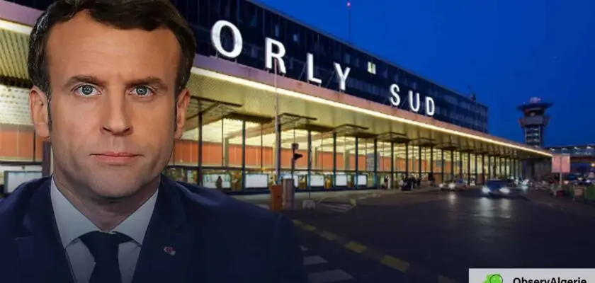 Montage : Aéroport Orly Sud - Emmanuel Macron