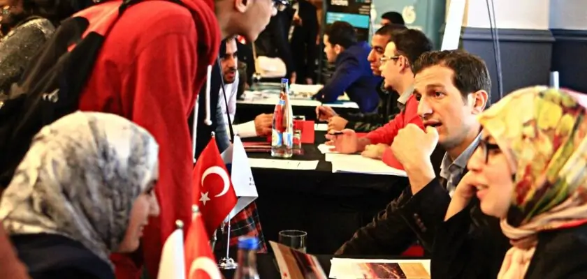 Étudiants dans une université en Turquie