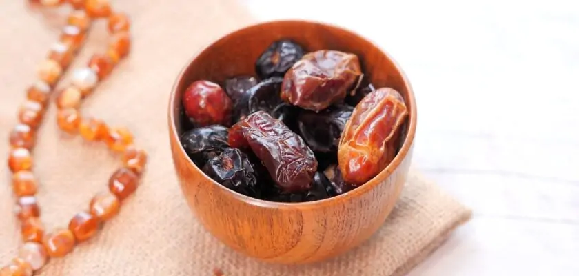 The Concept of Ramadan, Fresh Date Fruits in a Bowl