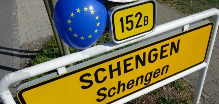 Espace Schengen plaque